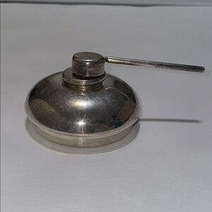 Vintage Silver Tone Oil Lamp